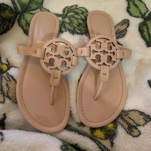 Tory Burch Nude Patent Millers 8